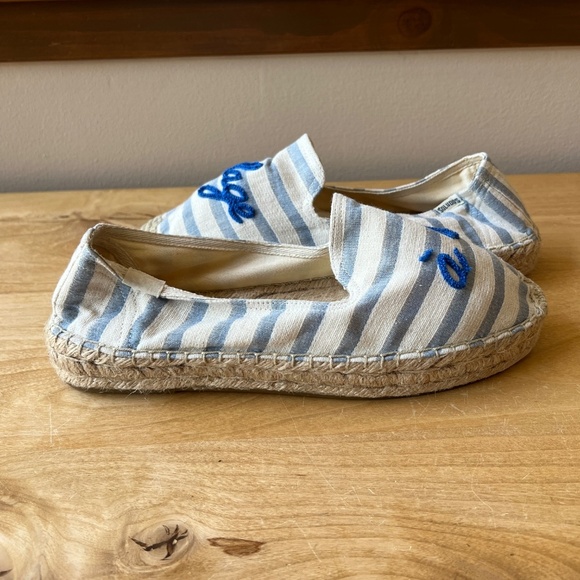 SOLUDOS A LA PLAGE TO THE BEACH NAUTICAL STRIPED ESPADRILLE COASTAL GRANDMA - Picture 4 of 11